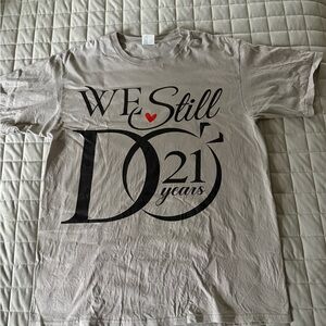 Port and Company Tan 'We Still Do 21 Years' Short Sleeve Tee